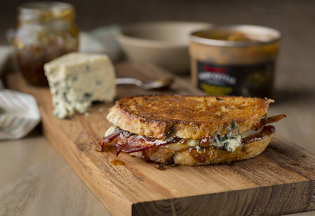 Blue Cheese, Bacon & Fig Grilled Cheese